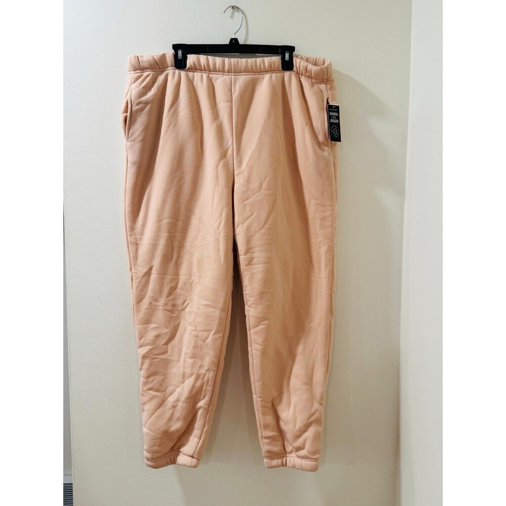 Women’s Light orange Plain 3X Sweat Pants NWT No Comment Plus